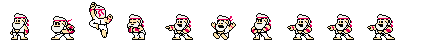 Dr. Light (Martial Artist Alt) | Base Sprite Left