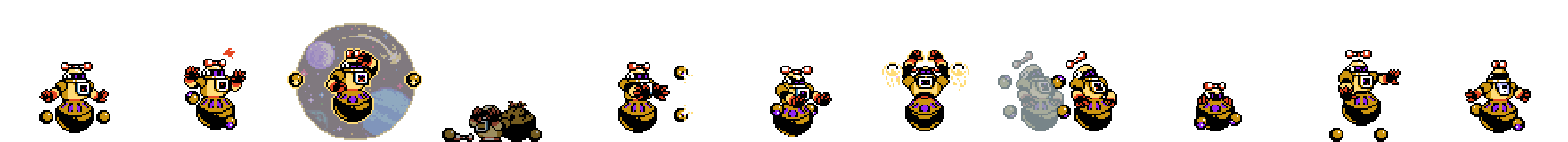 Astro Man (Golden Alt) | Base Sprite Right