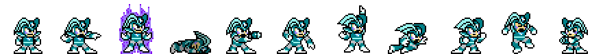 Bass (Freeze Core) | Base Sprite Right