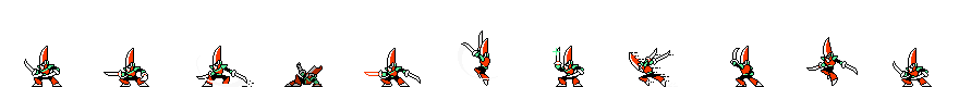 Blade Man (Tempered Alt) | Base Sprite Left
