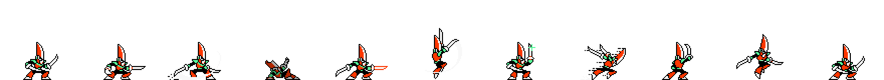Blade Man (Tempered Alt) | Base Sprite Right