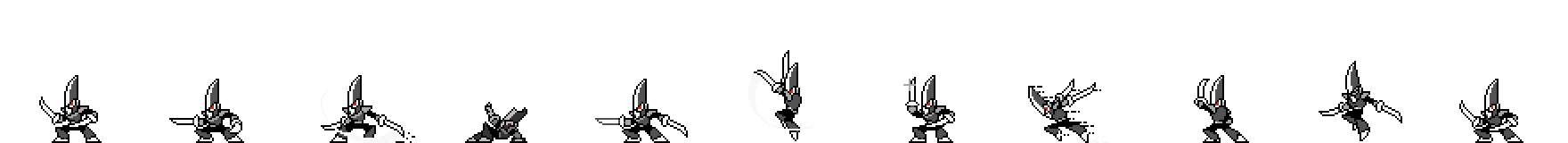 Blade Man (Darkness Alt) | Base Sprite Left