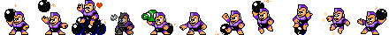 Bomb Man (Purple Alt) | Base Sprite Left