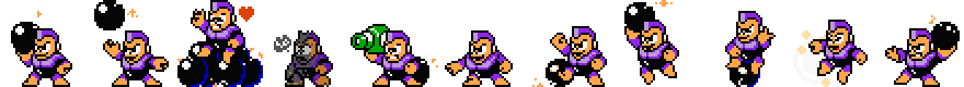 Bomb Man (Purple Alt) | Base Sprite Left