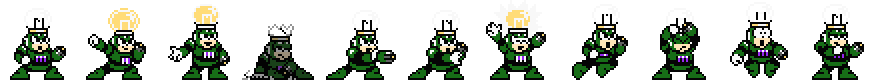Bright Man (Green Alt) | Base Sprite Right