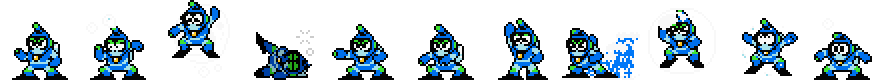 Bubble Man (Blue Alt) | Base Sprite Left