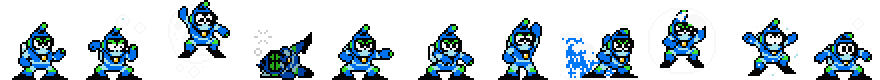 Bubble Man (Blue Alt) | Base Sprite Right