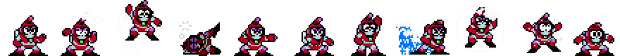 Bubble Man (Red Alt) | Base Sprite Right