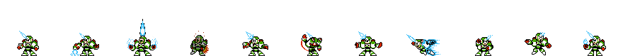 Burner Man (Blue Flame Alt) | Base Sprite Left