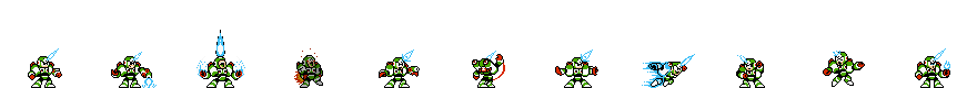 Burner Man (Blue Flame Alt) | Base Sprite Right