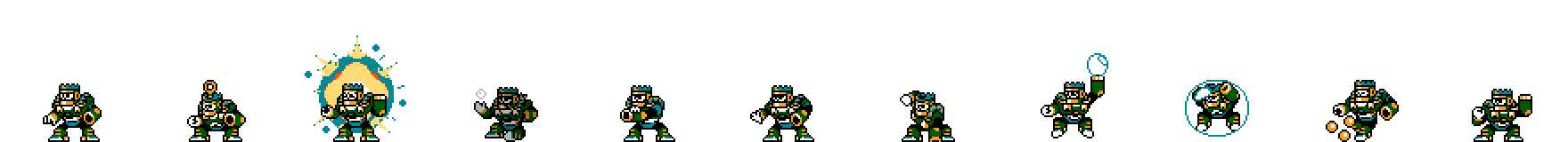 Burst Man (Algae Alt) | Base Sprite Left