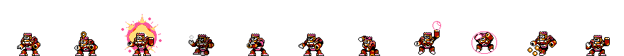 Burst Man (C.Puncher Alt) | Base Sprite Left