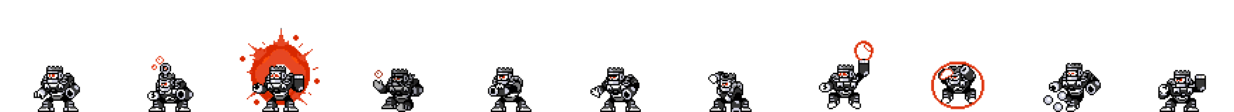 Burst Man (Darkness Alt) | Base Sprite Left