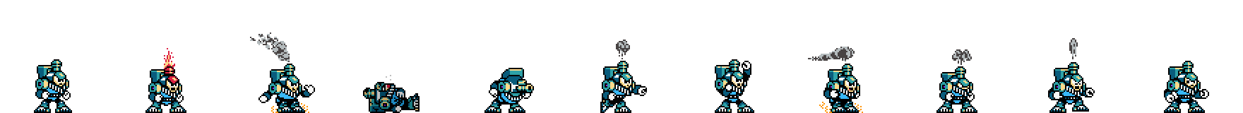 Charge Man (Blue Alt) | Base Sprite Right