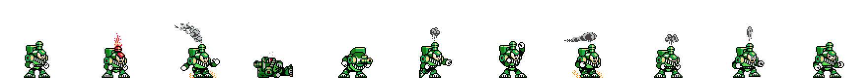 Charge Man (Green Alt) | Base Sprite Right