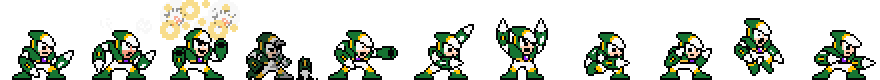 Crash Man (Green Alt) | Base Sprite Right