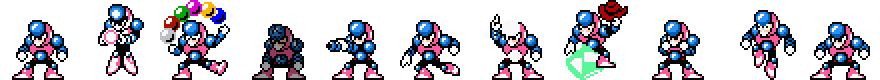 Crystal Man (Rhodonite Alt) | Base Sprite Left