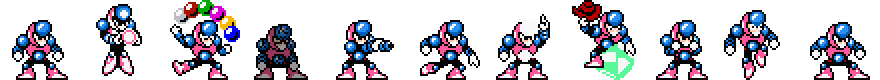Crystal Man (Rhodonite Alt) | Base Sprite Right