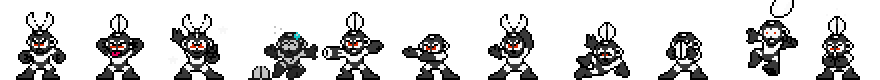 Cut Man (Darkness Alt) | Base Sprite Left
