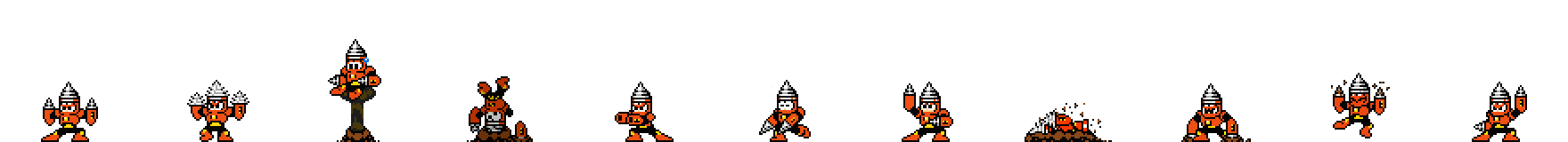 Drill Man | Base Sprite Left