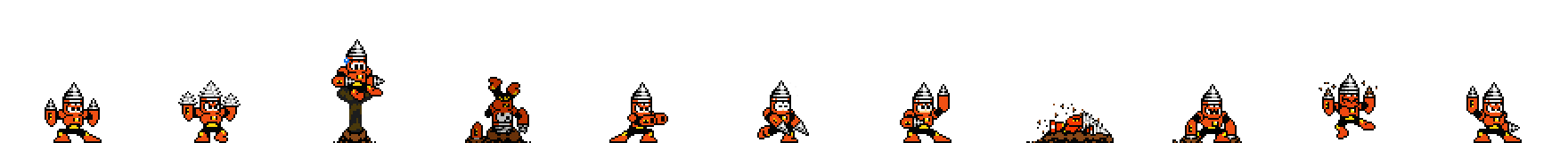 Drill Man | Base Sprite Right