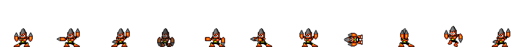 Drill Man (Prototype Alt) | Base Sprite Left