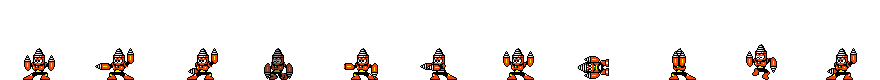 Drill Man (Prototype Alt) | Base Sprite Left