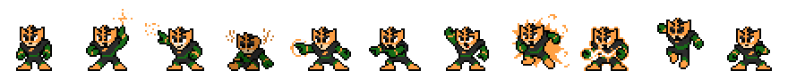 Elec Man (Green Alt) | Base Sprite Left