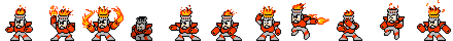 Fire Man | Base Sprite Left