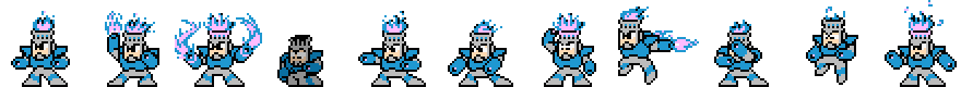 Fire Man (Blue Alt) | Base Sprite Left