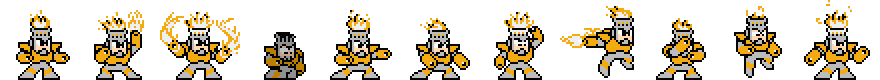 Fire Man (Yellow Alt) | Base Sprite Right