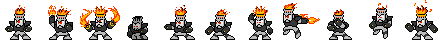 Fire Man (Darkness Alt) | Base Sprite Left