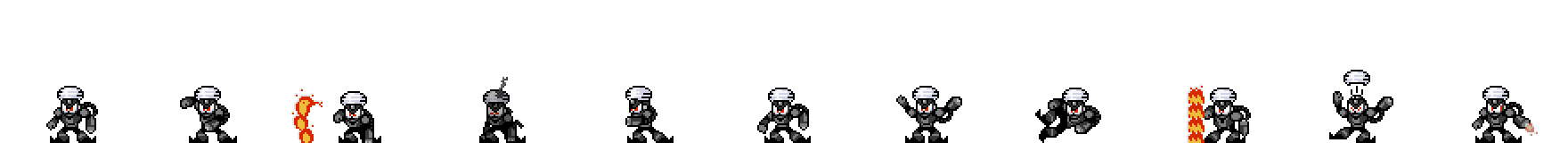 Flame Man (Darkness Alt) | Base Sprite Left