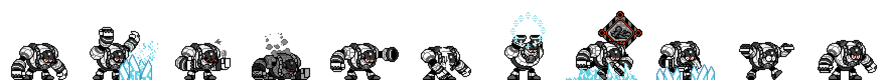 Frost Man (Darkness Alt) | Base Sprite Right