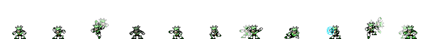 Gemini Man (Emerald Alt) | Base Sprite Left