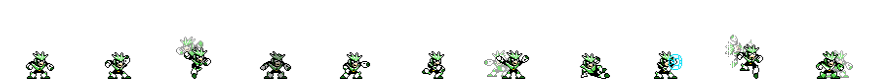 Gemini Man (Emerald Alt) | Base Sprite Right