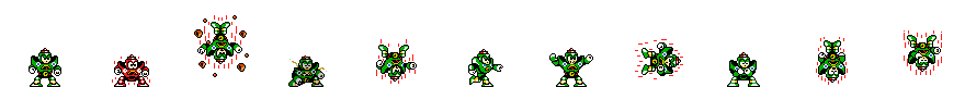 Gravity Man (Green Alt) | Base Sprite Right