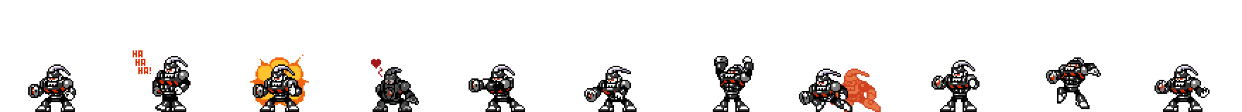 Grenade Man (Darkness Alt) | Base Sprite Left