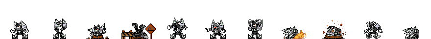 Ground Man (Darkness Alt) | Base Sprite Left