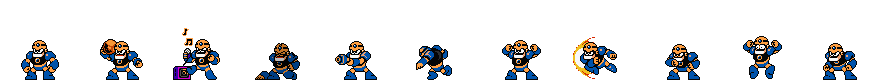 Guts Man (Blue Alt) | Base Sprite Left