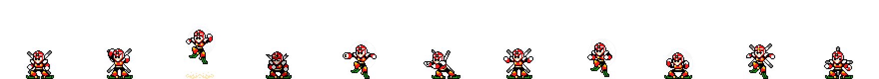 Gyro Man (Red Alt) | Base Sprite Left