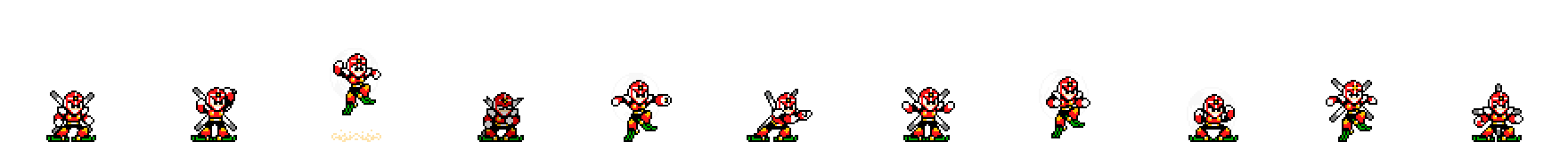 Gyro Man (Red Alt) | Base Sprite Right