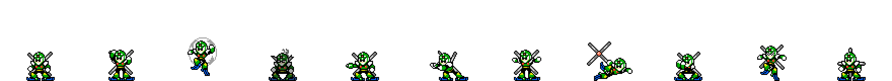 Gyro Man (Prototype Alt) | Base Sprite Left