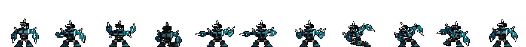 Impact Man (Blue Collar Alt) | Base Sprite Left