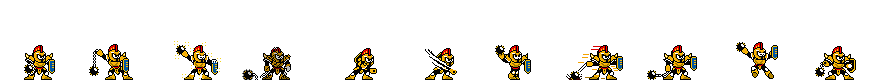 Knight Man (Golden Armor Alt) | Base Sprite Right