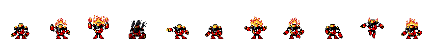 Magma Man | Base Sprite Left