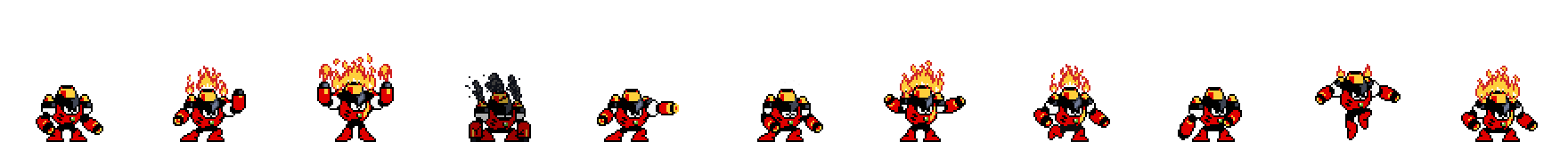 Magma Man | Base Sprite Right