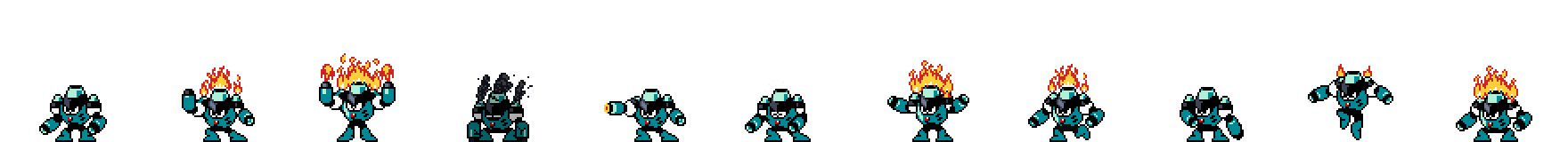 Magma Man (Ijen Alt) | Base Sprite Left