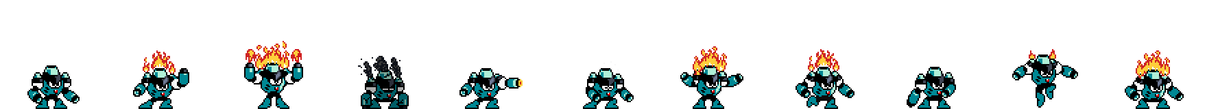 Magma Man (Ijen Alt) | Base Sprite Right