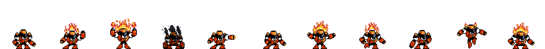 Magma Man (Weapon Alt) | Base Sprite Right